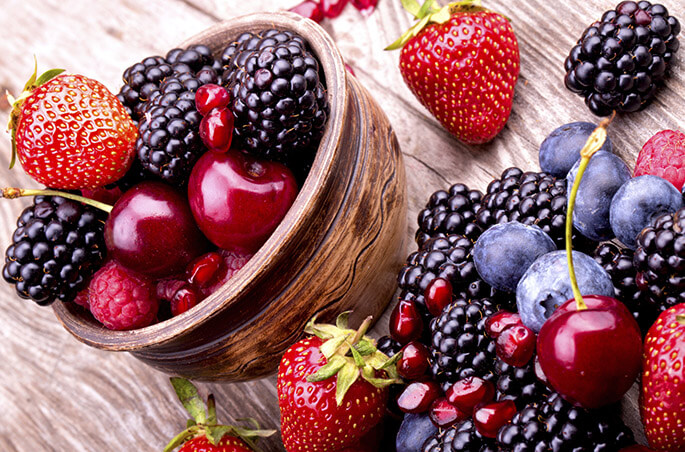 frutas vermelhas e seus benefícios